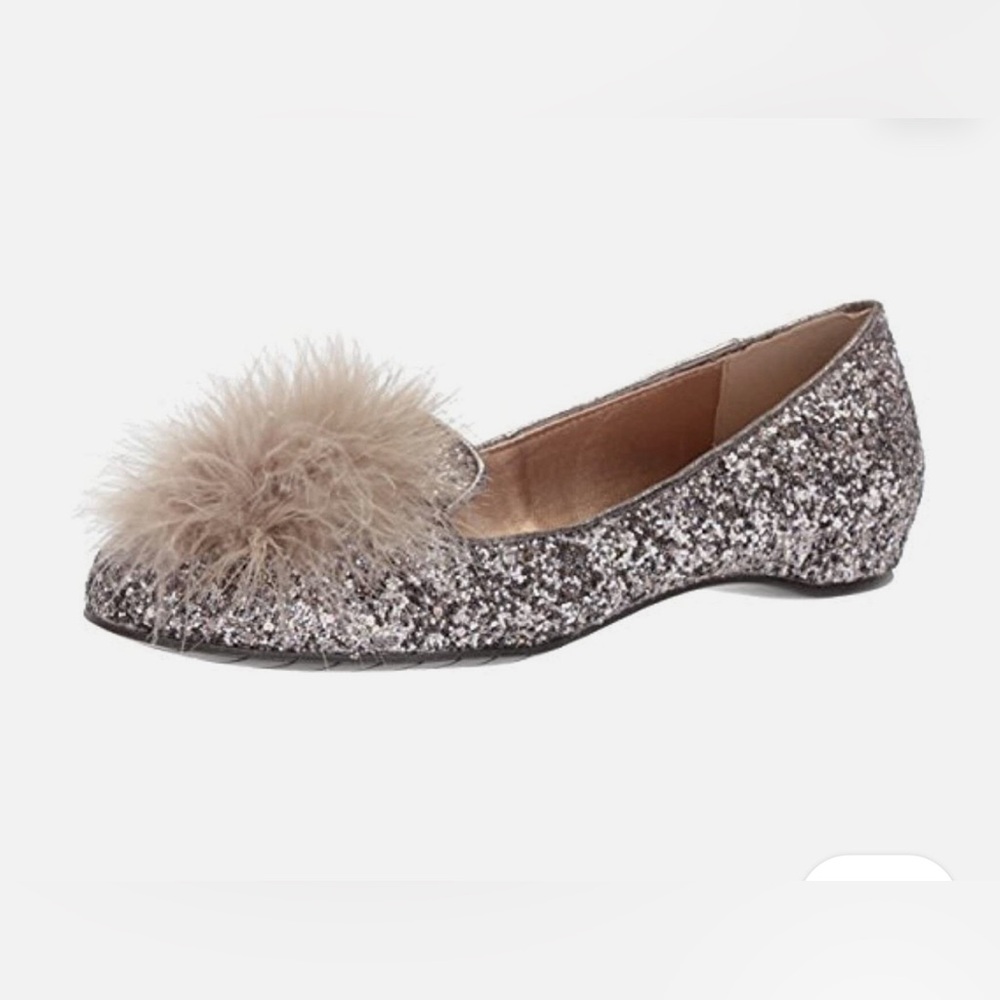 Holiday Glitter Reaction Kenneth Cole Glitter/Feather Flats
